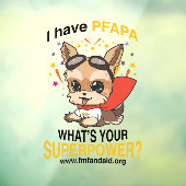 PFAPA Superpower Window/Wall sticker (Vel 3)