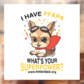 PFAPA Superpower Window/Wall sticker w/ wit BG (Vel 2)