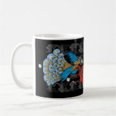 Pfau Tasse schwarz Koffiemok (Links)