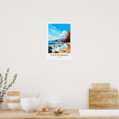 Pfeiffer Beach California Reisprint Poster (Keuken)