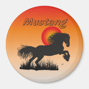 Pferd - Mustang Magnet Magneet