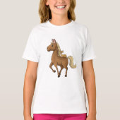 Pferd und Katze T-shirt (Voorkant)