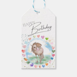 Pferde Geschenkanhänger für Pferdemädchen Cadeaulabel