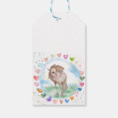 Pferde Geschenkanhänger für Pferdemädchen Cadeaulabel (Achterkant)