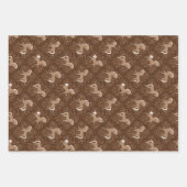 Pferde mit floral Elementen Inpakpapier Vel (Voorkant 2)