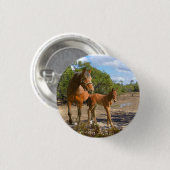 Pferde Ronde Button 3,2 Cm (Voorkant /achterkant)
