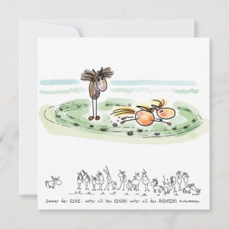 Pferdekarte – Grusskarte für Pferdeliebhaber Feestdagenkaart