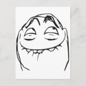 PFFTCH Laughing Rage Face Comic Meme Briefkaart (Voorkant)