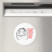 PFFTCH Laughing Rage Face Comic Meme Magneet (Insitu (Vaatwasser))