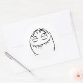 PFFTCH Laughing Rage Face Comic Meme Ronde Sticker (Envelop)