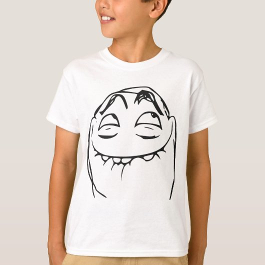 PFFTCH Laughing Rage Face Comic Meme T-shirt (Voorkant)