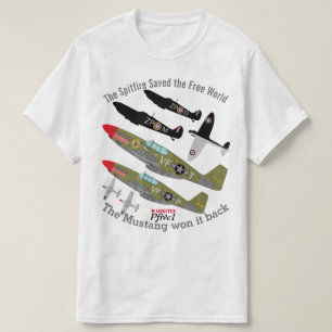 Pfive1 Spitfire P-51 winnaar T-shirt
