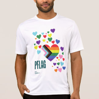 PFLAG Pride Shirt Sport-Tek witte achtergrond