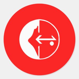 Pflp, Colombiaanse politieke vlag Ronde Sticker