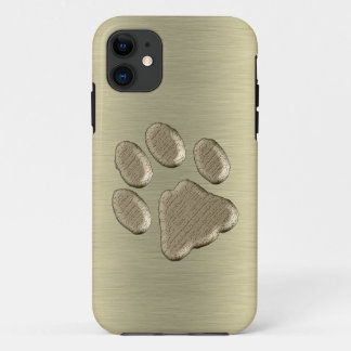 Pfötchen gold *-* iPhone 11 hoesje