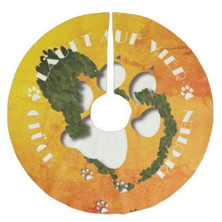 Pfote Glücksklee - Glück läuft auf vier Pfoten Kerstboom Rok