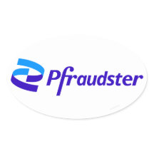 Pfraudster - Pfizer Logo Parodie Stickers
