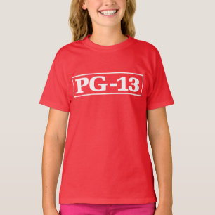 PG-13 is already an abbreviation and is used in th T-shirt