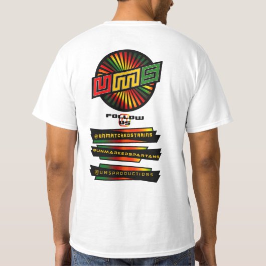 [PG] UnMatchedStrains White T-Shirt 1 (Dos)