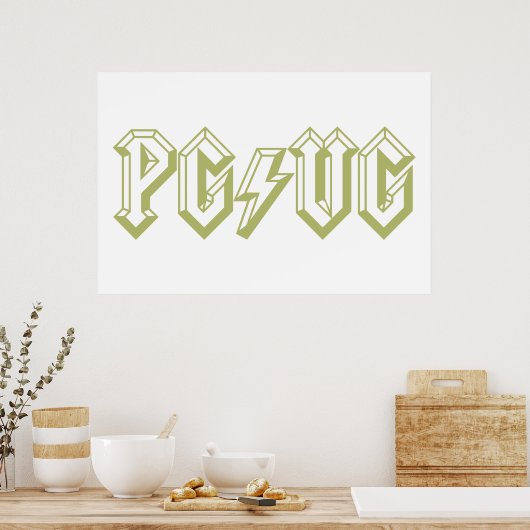 PG/VG Green Poster (Keuken)