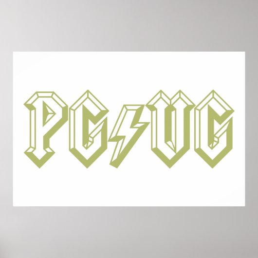 PG/VG Green Poster (Voorkant)