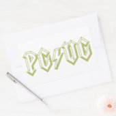 PG/VG Green Rechthoekige Sticker (Envelop)