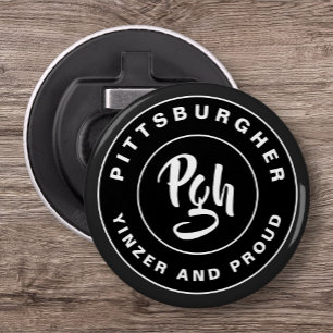 PGH City Custom Handy flesopener Button Flesopener