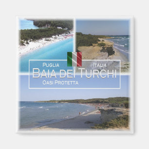 PGL005 BAIA DEI TURCHI, Apulië, Italië, Koelkast Magneet