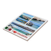 PGL025 SALENTO I Love, Apulië, Italië, Tegeltje (Zijkant)