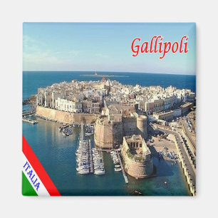PGL032 GALLIPOLI, SALENTO, Oude Stad, Koelkast Magneet