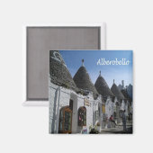 PGL042 ALBEROBELLO, I TRULLI, Apulië, Koelkast Magneet (Voorkant / Achterkant)