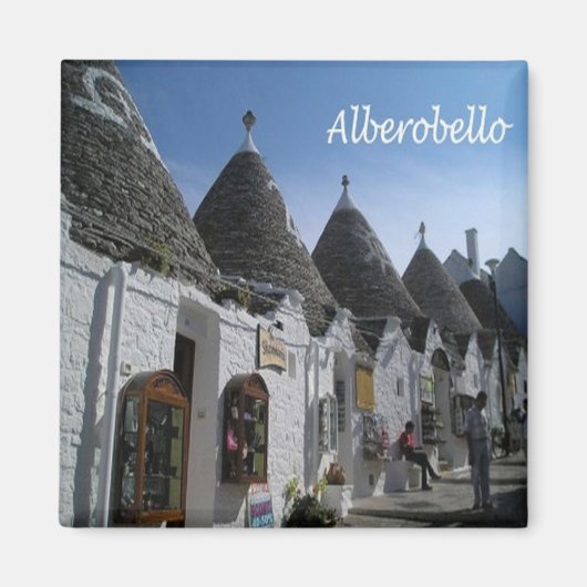 PGL042 ALBEROBELLO, I TRULLI, Apulië, Koelkast Magneet (Voorkant)