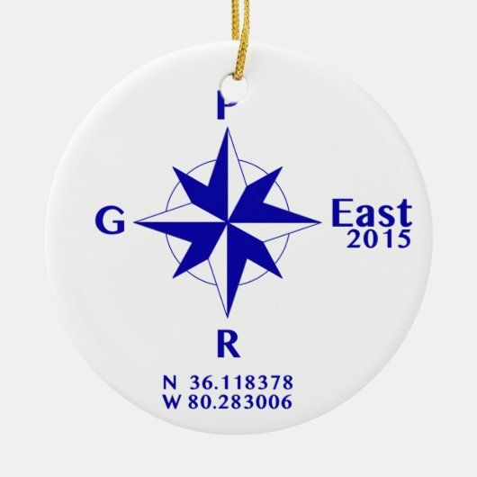 PGR East 2015 sun catcher Keramisch Ornament (Voorkant)