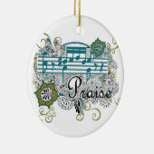 PGroei Henna Design Keramisch Ornament (Rechts)