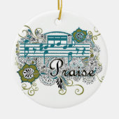 PGroei Henna Design Keramisch Ornament (Voorkant)