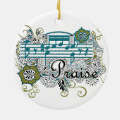 PGroei Henna Design Keramisch Ornament (Achterkant)