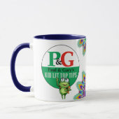 PGTips tea mok. Paul & Gary's Kind verlichte tips. Mok (Links)