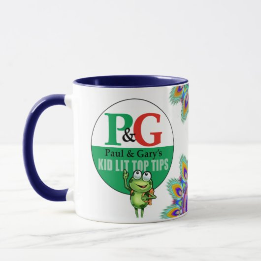PGTips tea mok. Paul & Gary's Kind verlichte tips. Mok (Links)