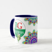 PGTips tea mok. Paul & Gary's Kind verlichte tips. Mok (Voorkant links)