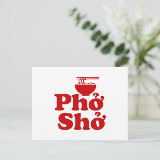 Phở Shở Briefkaart (Staand voorkant)