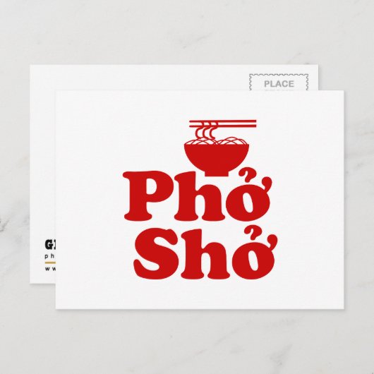 Phở Shở Briefkaart (Voorkant / Achterkant)