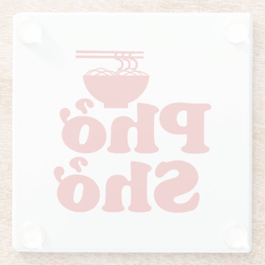 Phở Shở Glazen Onderzetter (Achterkant)