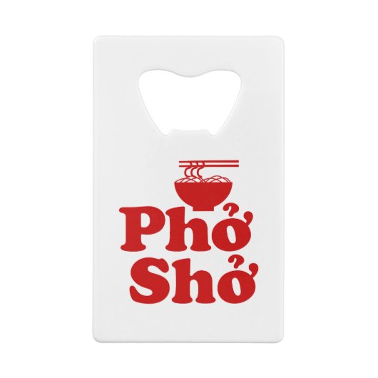 Phở Shở Kredietkaart Flessenopener (Achterkant)