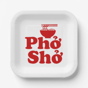 Phở Shở Papieren Bordje