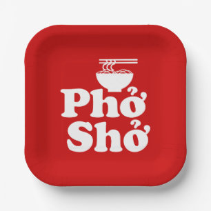 Phở Shở Papieren Bordje