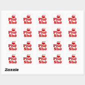 Phở Shở Vierkante Sticker (Vel)