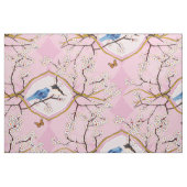 PH&D Bluebird Vignette Toile tissu Iris rose (Fat Quarter)