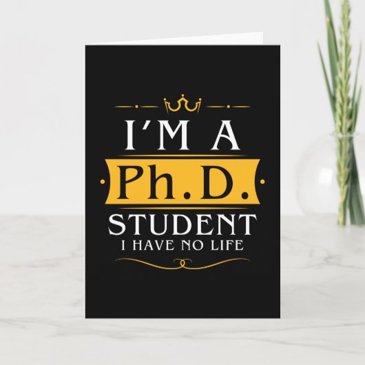 Ph. D. Studenten Kaart (Voorkant)