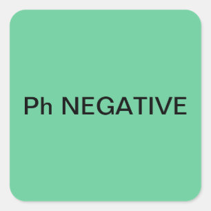 Ph Étiquettes de graphique Médicale négatifs
