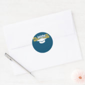 Ph InisheD PhD Doctoraat Dissertation Doctor Ronde Sticker (Envelop)